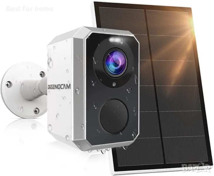 Акумулаторна камера със соларен панел BEENOCAM D5-Pro, снимка 1