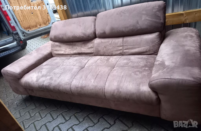 2 броя перфектни кафяви дивани, снимка 1