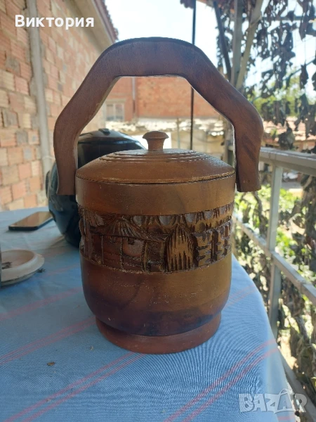 Дървен съд за лед, снимка 1