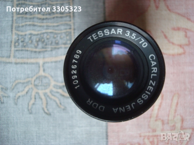 Обектив, окуляр, телескоп, оптика Carl Zeiss Jena Tessar 2,8/50  № 40, снимка 1