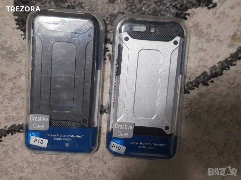 Стилни удароустойчиви кейсове за Huawei 10 Lite/10 Lite Plus-Black,Silver, снимка 1