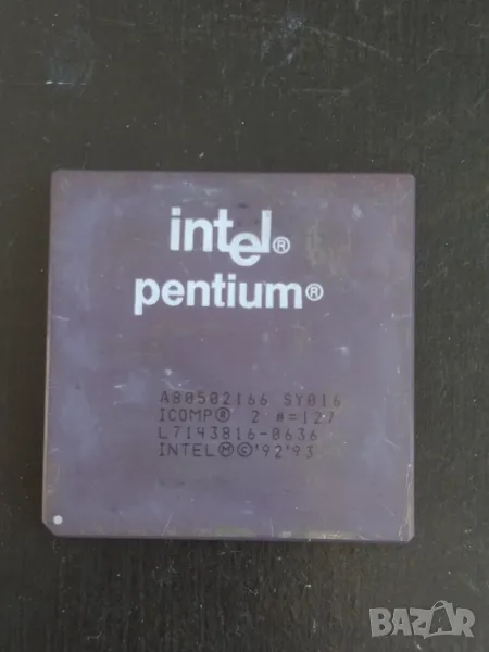 Процесор колекционерски Pentium 166 MMX, снимка 1