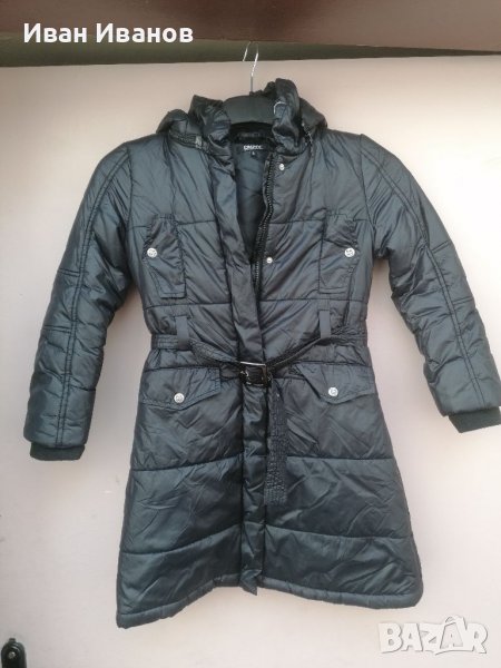 Оригинално Пухено яке Donna Karan New York -DKNY  , размер 8 години , снимка 1