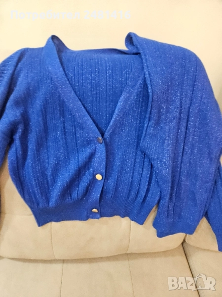 Дамски сет от машинно плетиво , снимка 1