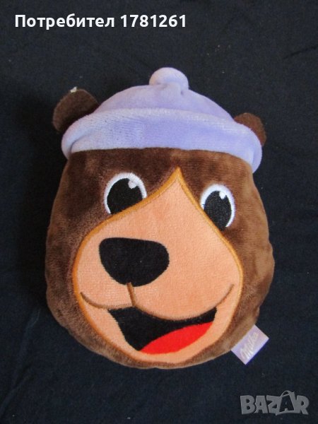 Плюшена играчка глава на мечок Милка , снимка 1