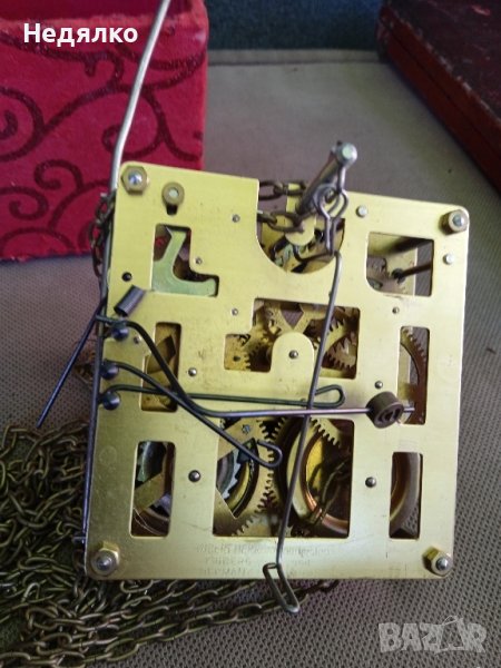 Немски механизъм за стенен часовник,кукувица, снимка 1