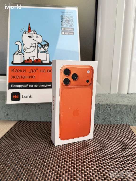 1TB ⚠️ iPhone 17 Pro Max ❗️ Лизинг от 136лв/м ❗️ Cosmic Orange НОВ❗️ГАРАНЦИЯ❗️ (1000GB), снимка 1