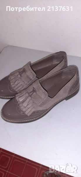 ДАМСКИ ОБУВКИ от ЕСТЕСТВЕНА КОЖА и ВЕЛУР - N 38, снимка 1