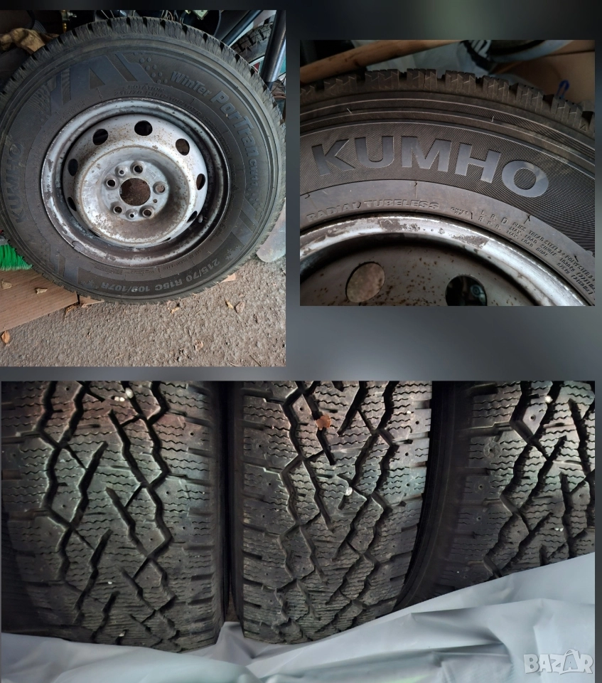 4бр. зимни гуми с джанти за бус, снимка 1
