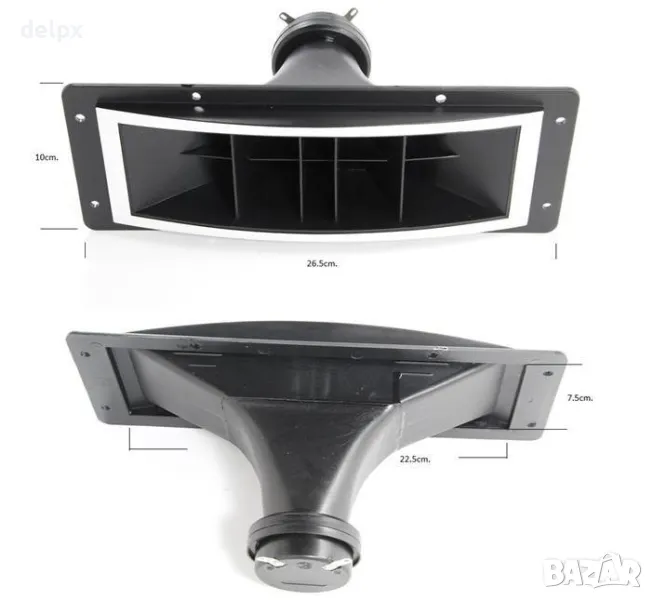 Високочестотен говорител F29, пиезо, пищялка, 120W, 8ohm, 265x100mm, снимка 1