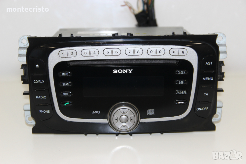 CD RADIO AUX MP3 Ford Focus MK2 facelift (2008-2011г.) 7M5T18C939EC / 7M5T-18C939-EC Sony касетофон, снимка 1