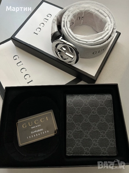 Колан и портфейл Gucci, снимка 1