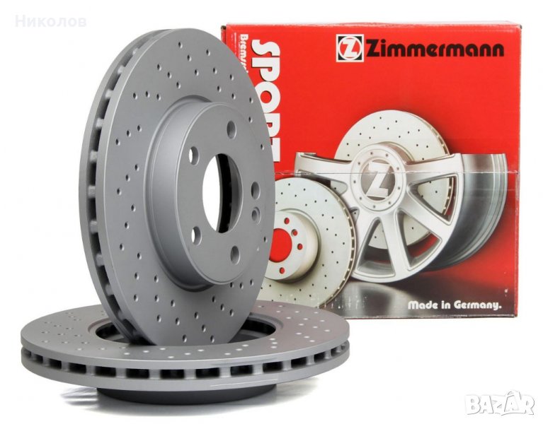 Спирачни дискове предни 330 мм ZIMMERMANN SPORT за BMW E90/E91 - X1(E84) и др., снимка 1