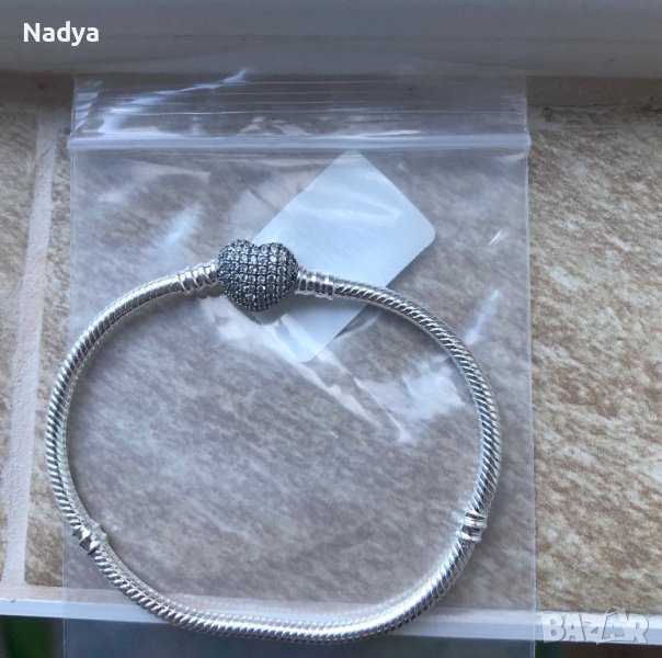 Сребърна гривна Пандора 19см , снимка 1
