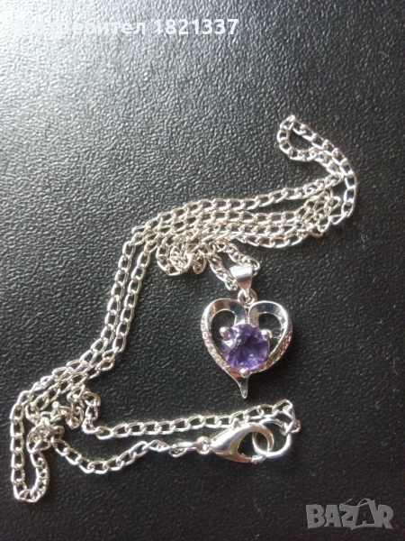 Колие с кристал аметист, снимка 1