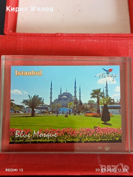 Сувенир от Истанбул Синята джамия стъкло много красив стилен дизайн 22798, снимка 1