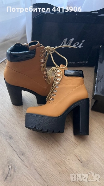 Дамски боти на ток, снимка 1