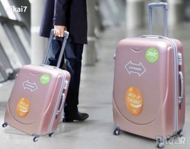 WeTravel пътнически куфар за ръчен багаж с 4ри колела 360°56/38/22см, снимка 5 - Куфари - 44793165