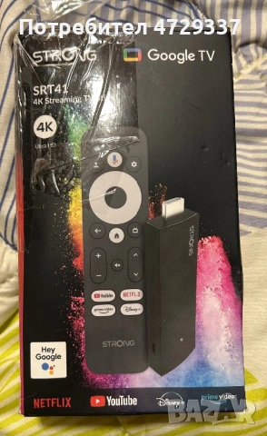 STRONG SRT41 4K Google TV Stick, снимка 3 - Друга електроника - 53395602