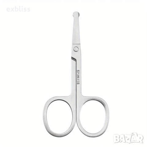 Кръгли ножици за вежди нос мустаци и брада, снимка 2 - Тримери - 51694071