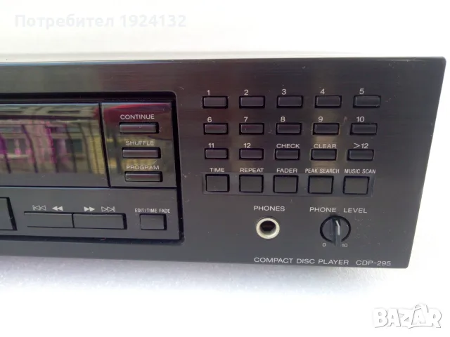 SONY cd player cdp-295, снимка 3 - Ресийвъри, усилватели, смесителни пултове - 56136406
