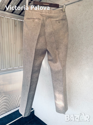 Класическа кройка ленен панталон SPORT/OMMY, снимка 2 - Панталони - 36263637