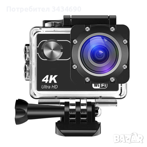 Екшън камера WIFI Ultra HD 4K водоустойчива 30 метра 170 градуса /SPK048/, снимка 2 - Камери - 44513080