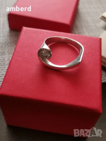 Уникален сребърен пръстен - модел R097, снимка 5 - Пръстени - 51987258