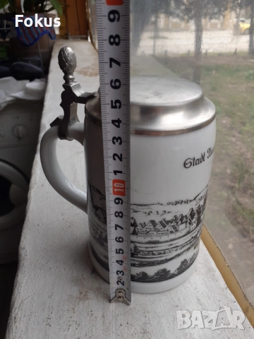 Стара немска халба за бира KPM, снимка 7 - Антикварни и старинни предмети - 53384865