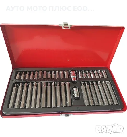 Комплект битове/накрайници за гедоре 1/2" и 3/8" - 40 броя, снимка 2 - Аксесоари и консумативи - 47567055