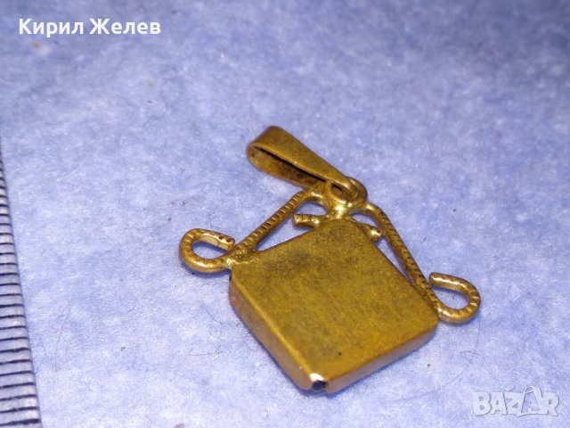 СТАР БРОНЗОВ КРИСТАЛЕН МЕДАЛЬОН АЖУРНА МАЙСТОРСКА РЪЧНА ИЗРАБОТКА 37051, снимка 9 - Антикварни и старинни предмети - 39954978