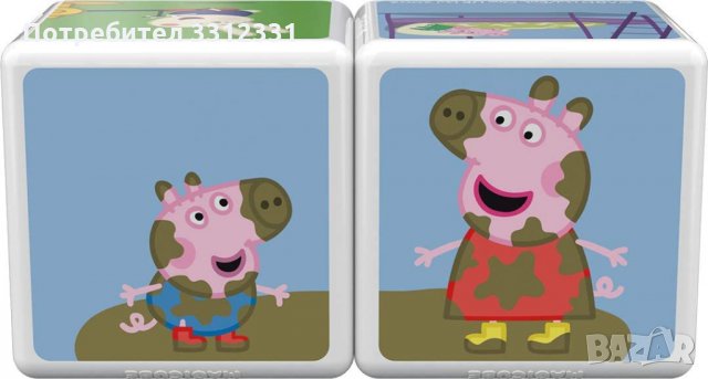 Geomag Magicube Peppa Pig - 2 кубчета - Комплект за изграждане с магнитни кубчета за 1+год, снимка 4 - Образователни игри - 35819212