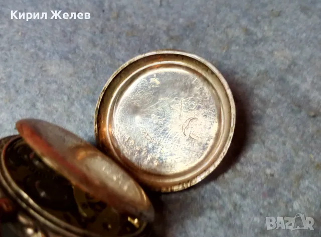 Стар СРЕБЪРЕН ДЖОБЕН ЧАСОВНИК СРЕБРО 800 СТИЛНА ОРНАМЕНТИКА с ПОЗЛАТА 48397, снимка 4 - Антикварни и старинни предмети - 48034917