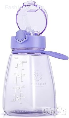 Нова Детска бутилка за вода със сламка от 550мл. Момчета Момичета Подарък