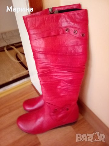 Дамски ботуши от естествена кожа - НОВИ