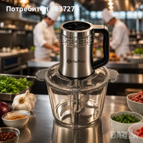 Електрически чопър 3 L с дигитално управление, снимка 4 - Чопъри и пасатори - 55775674