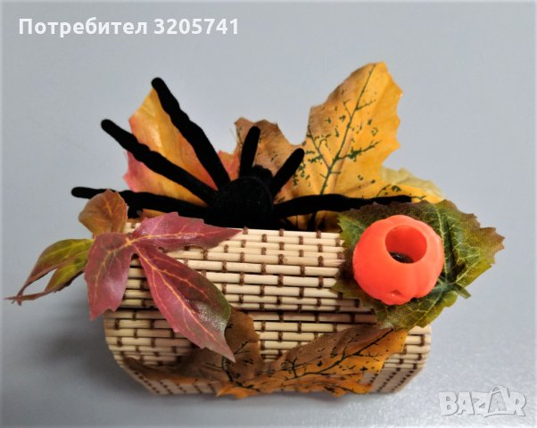 Уникална ефектна ръчно изработена декорация с паяче за късмет!