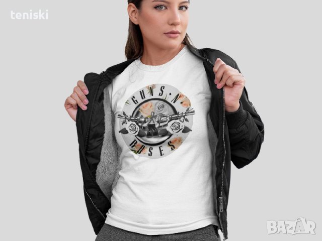  Дамска тениска Guns N' Roses принт различни модели, снимка 6 - Тениски - 28184278