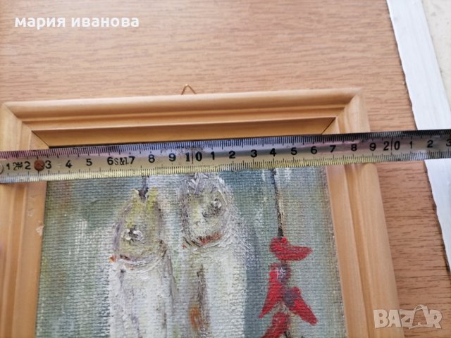 Картина риби масло фазер подпис, снимка 4 - Картини - 41825230