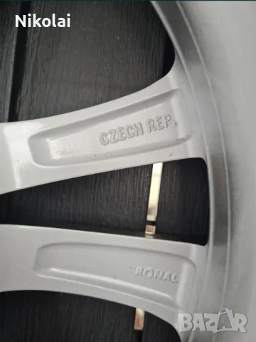 ОРИГИНАЛНИ Джанти 17" 5х112 ET27, 7.5J и летни гуми 215/50/17 , снимка 4 - Гуми и джанти - 48001615