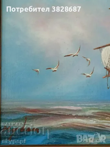 Морски пейзаж, снимка 3 - Картини - 48247691