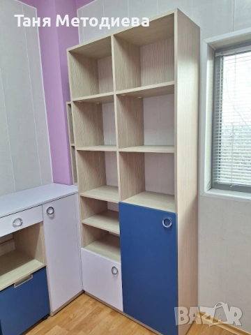 Дизайнерска секция + бюро, модулна конфигурация, отлично състояние, снимка 11 - Други - 53304234