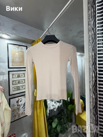 Блуза в телесен цвят, налична в S, M u L, снимка 2 - Блузи с дълъг ръкав и пуловери - 52927298