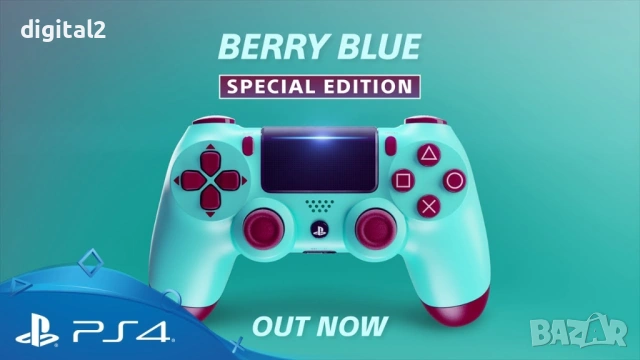 Sony DualShock 4 Berry Blue v2, Оригинален , Лимитиран , 2 г гаранция, снимка 4 - PlayStation конзоли - 53627376