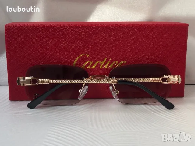 Cartier Mъжки Дамски слънчеви очила овални елипса 4 цвята, снимка 14 - Слънчеви и диоптрични очила - 49785711