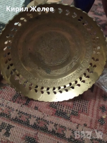 Бронзова фруктиери 54281, снимка 6 - Антикварни и старинни предмети - 53624503