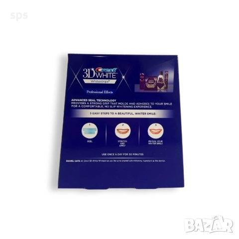Избелващи ленти CREST 3D Whitestrips Professional Effects - Оригинални американски, снимка 4 - Комплекти и лотове - 52240870