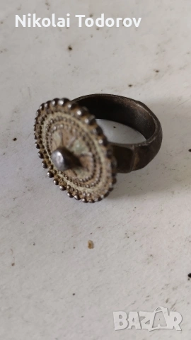 Чорбаджийски възрожденски пръстен, снимка 3 - Пръстени - 53861526