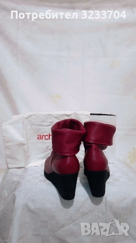 Ексклузивни червени боти Arche – Естествена кожа и премиум комфорт