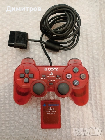 Playstation 2 контролер и мемори карта